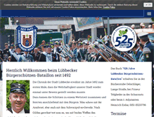 Tablet Screenshot of luebbecker-buergerschuetzen.de